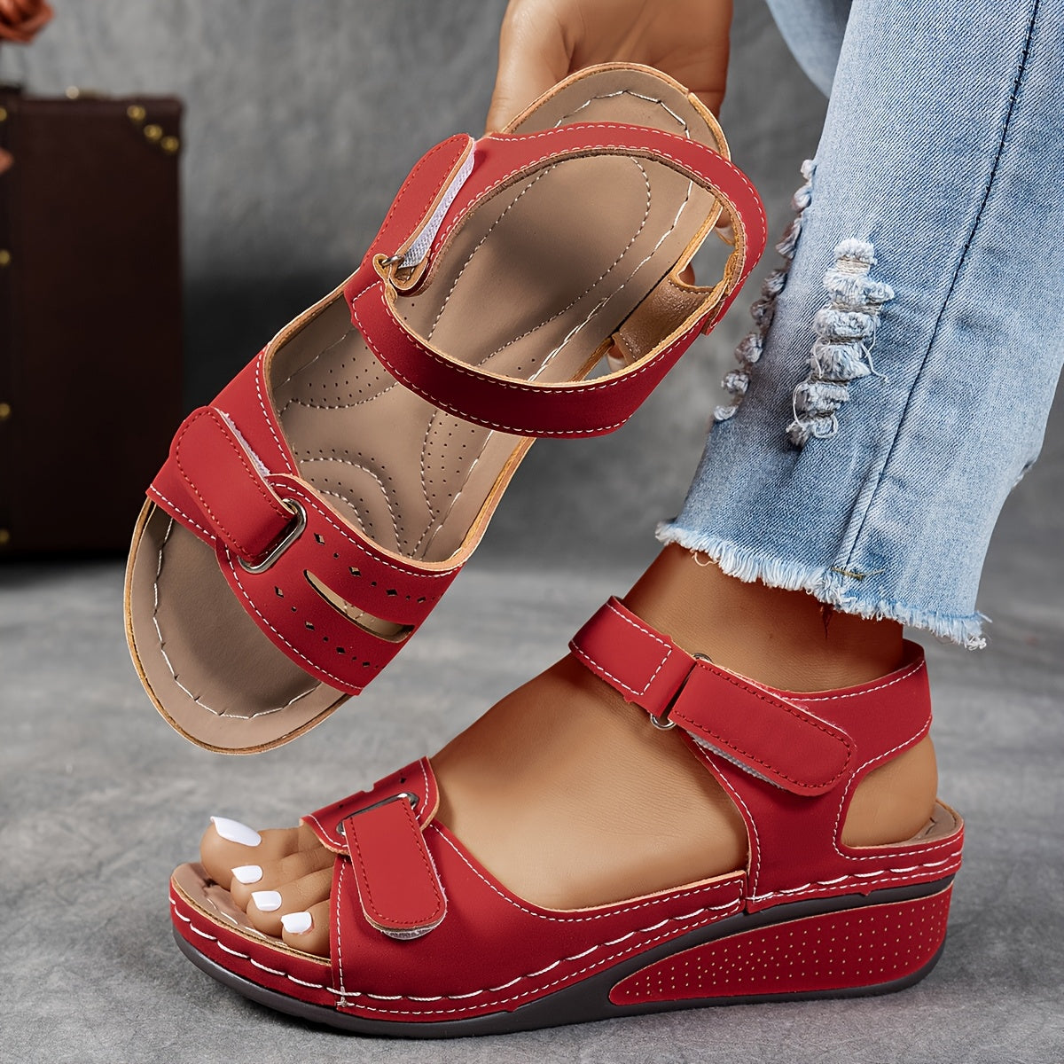 FREYJA™ | Aldona - Ortopediska sandaler med kilklack