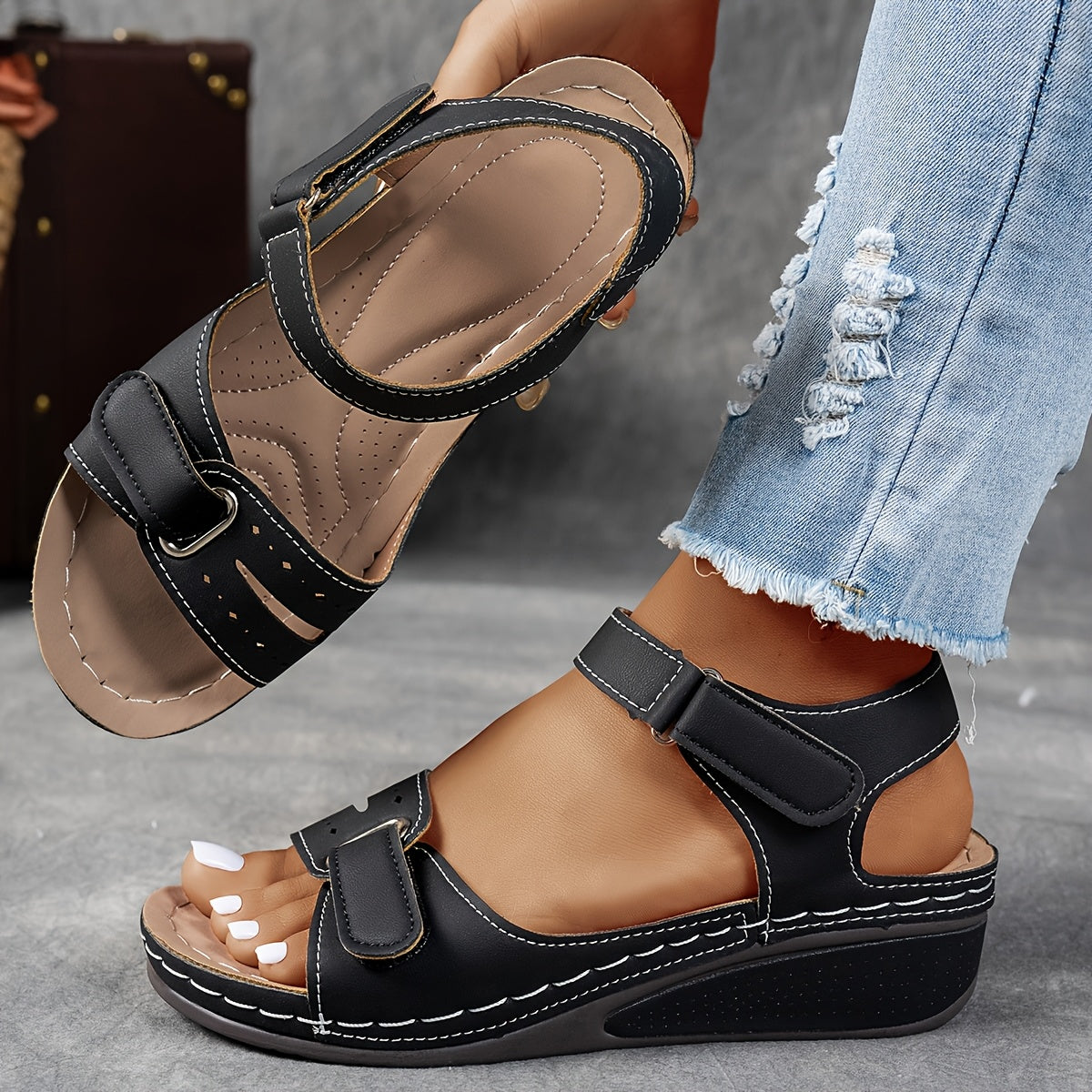 FREYJA™ | Aldona - Ortopediska sandaler med kilklack
