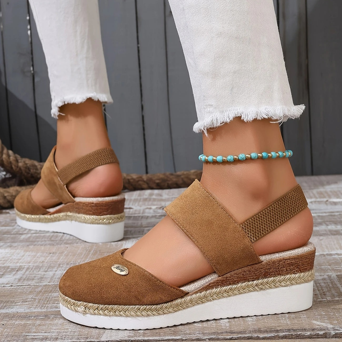 FREYJA™ | Antonia - Ortopediska Sandaler med Platå, Ventilerande och Avslappnade
