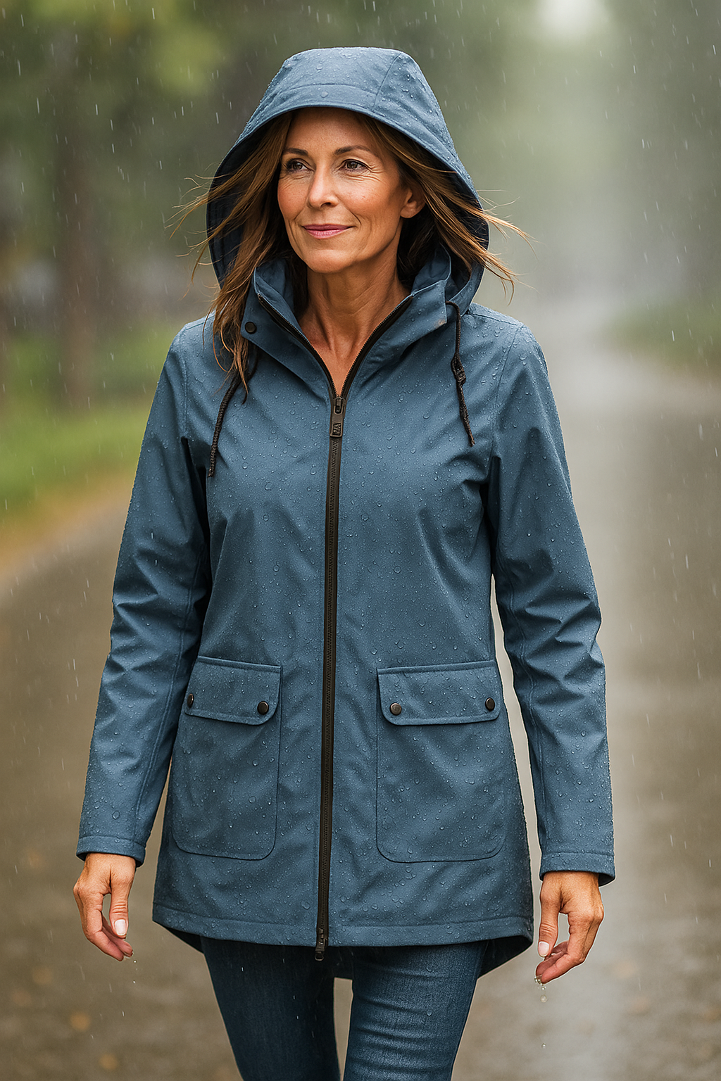 Birgitta | Lättvikts Regn- och Vindjacka – Väderbeständig stil och komfort
