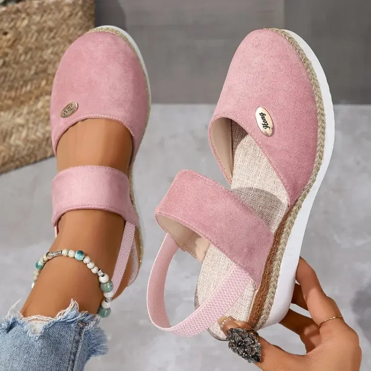 FREYJA™ | Antonia - Ortopediska Sandaler med Platå, Ventilerande och Avslappnade