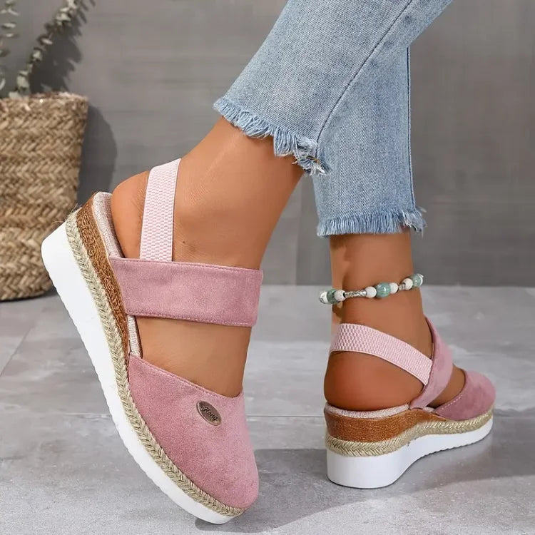 FREYJA™ | Antonia - Ortopediska Sandaler med Platå, Ventilerande och Avslappnade