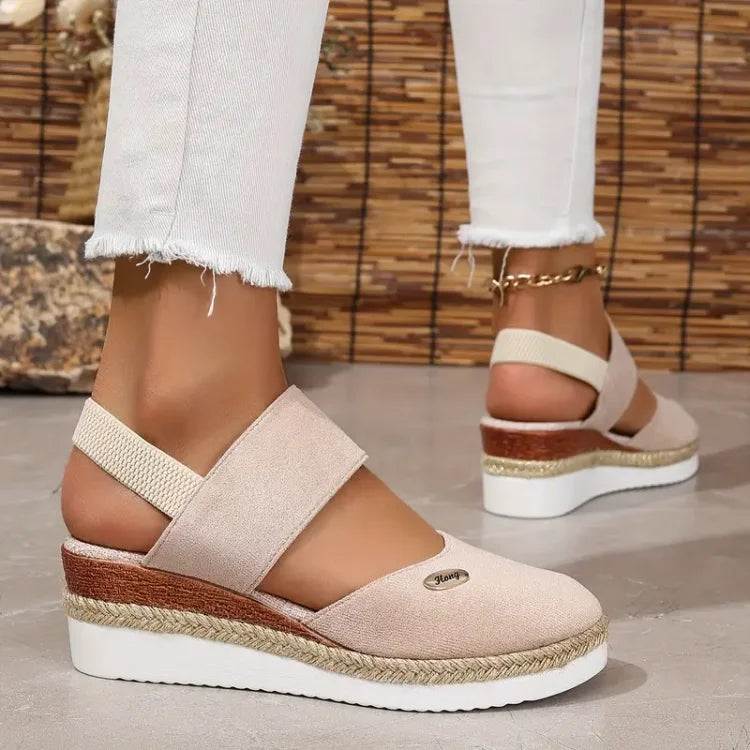 FREYJA™ | Antonia - Ortopediska Sandaler med Platå, Ventilerande och Avslappnade