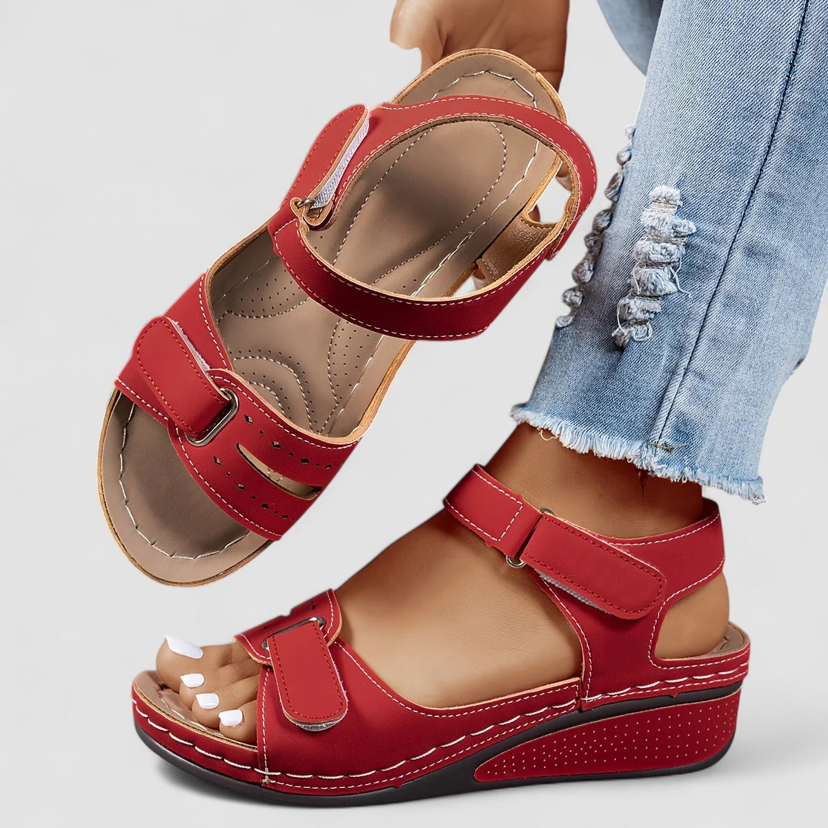 FREYJA™ | Norah - Ortopedisk stödsandal för stabilitet och komfort hela dagen 