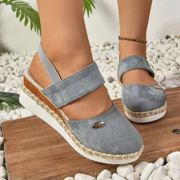 FREYJA™ | Antonia - Ortopediska Sandaler med Platå, Ventilerande och Avslappnade